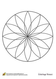 Coloriage De Triple Rosace Rose Window with Eight Petals Ink Pinterest