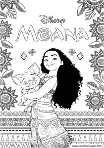 Coloriage De Vaiana à Imprimer Print Moana Disney Coloring Pages