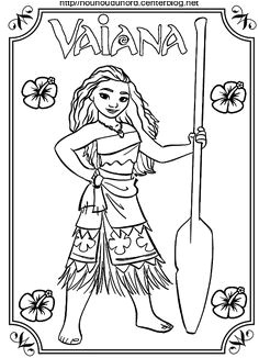 Coloriage De Vaiana En Couleur 21 Best Vaiana   Colorier Pour Gommettes En Couleur Invitation