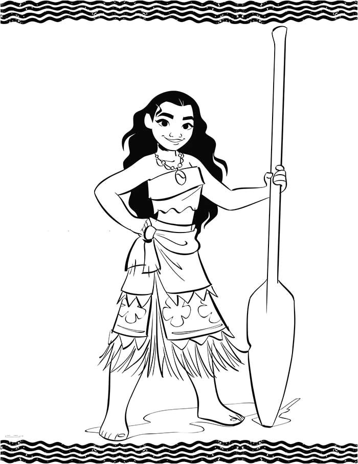 Coloriage De Vaiana En Couleur Vaiana Est Le Dernier Dessin Animé Disney Spécial No L Qui Fait