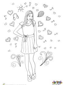 Coloriage De Violetta A Imprimer Hugo L Escargot Coloriage Violetta Sur Hugolescargot