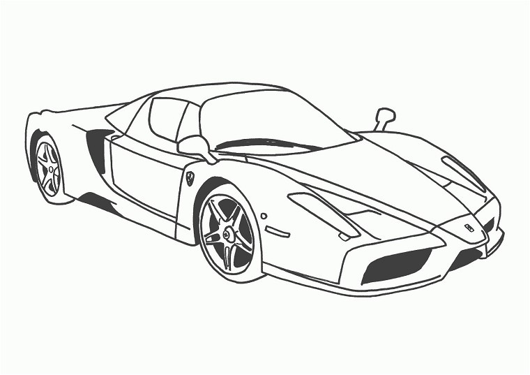 Coloriage De Voiture Ferrari A Imprimer Coloriage Voiture De Course Ferrari