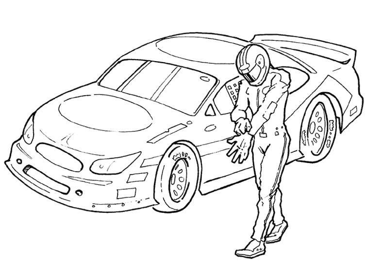 Coloriage De Voiture Ferrari A Imprimer Dessins Gratuits   Colorier Coloriage Voiture De Course   Imprimer