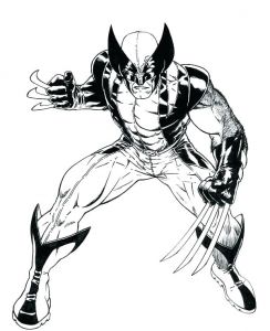 Coloriage De Wolverine Et Sa Moto Coloriage De Wolverine – Thufo