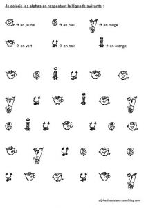 Coloriage Des Alphas Voyelles Les Alphas Mon Fonctionnement tout Au Long De L Année Les Alphas