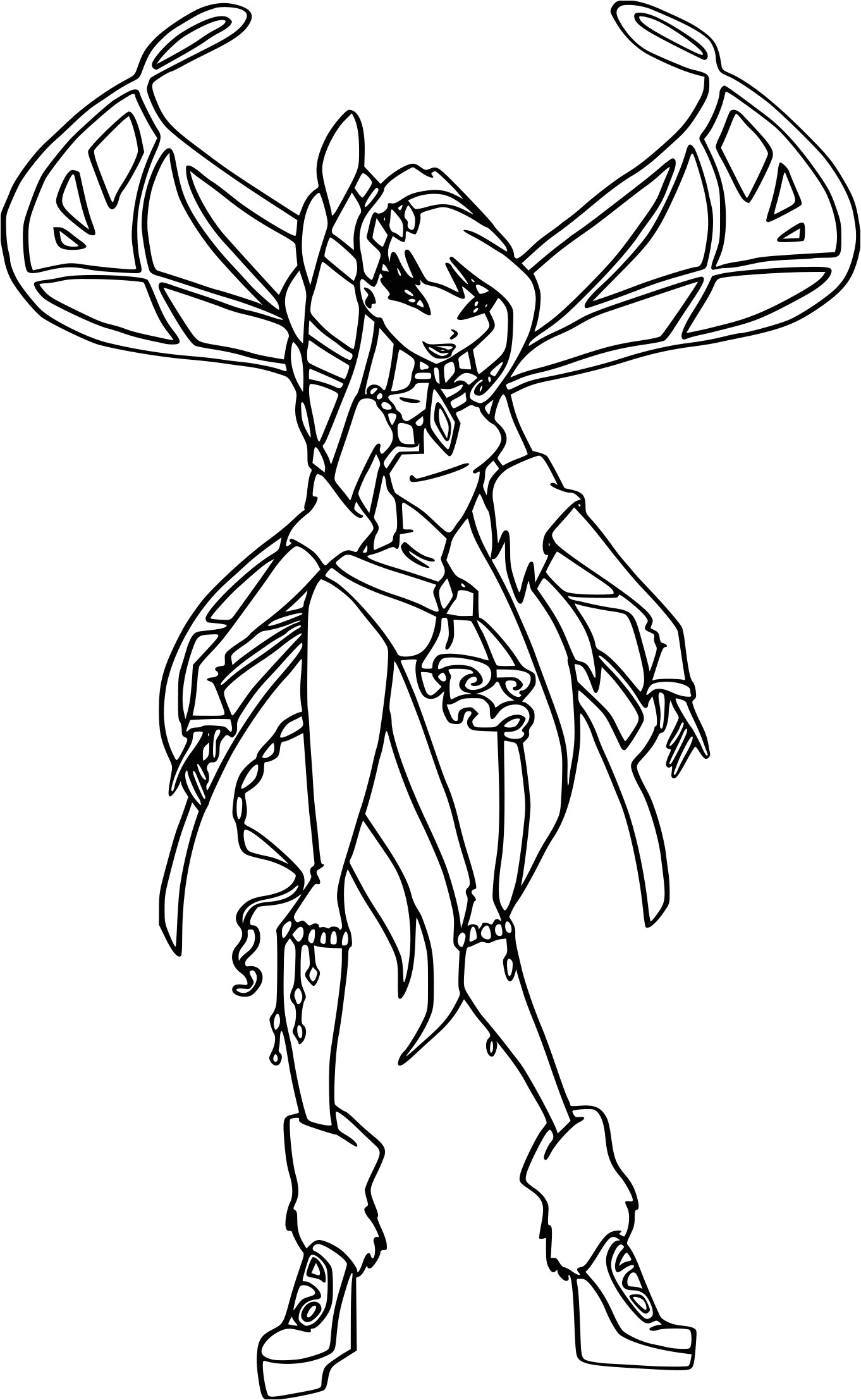 Coloriage Des Winx Club A Imprimer Coloriage Musa Lovix   Imprimer