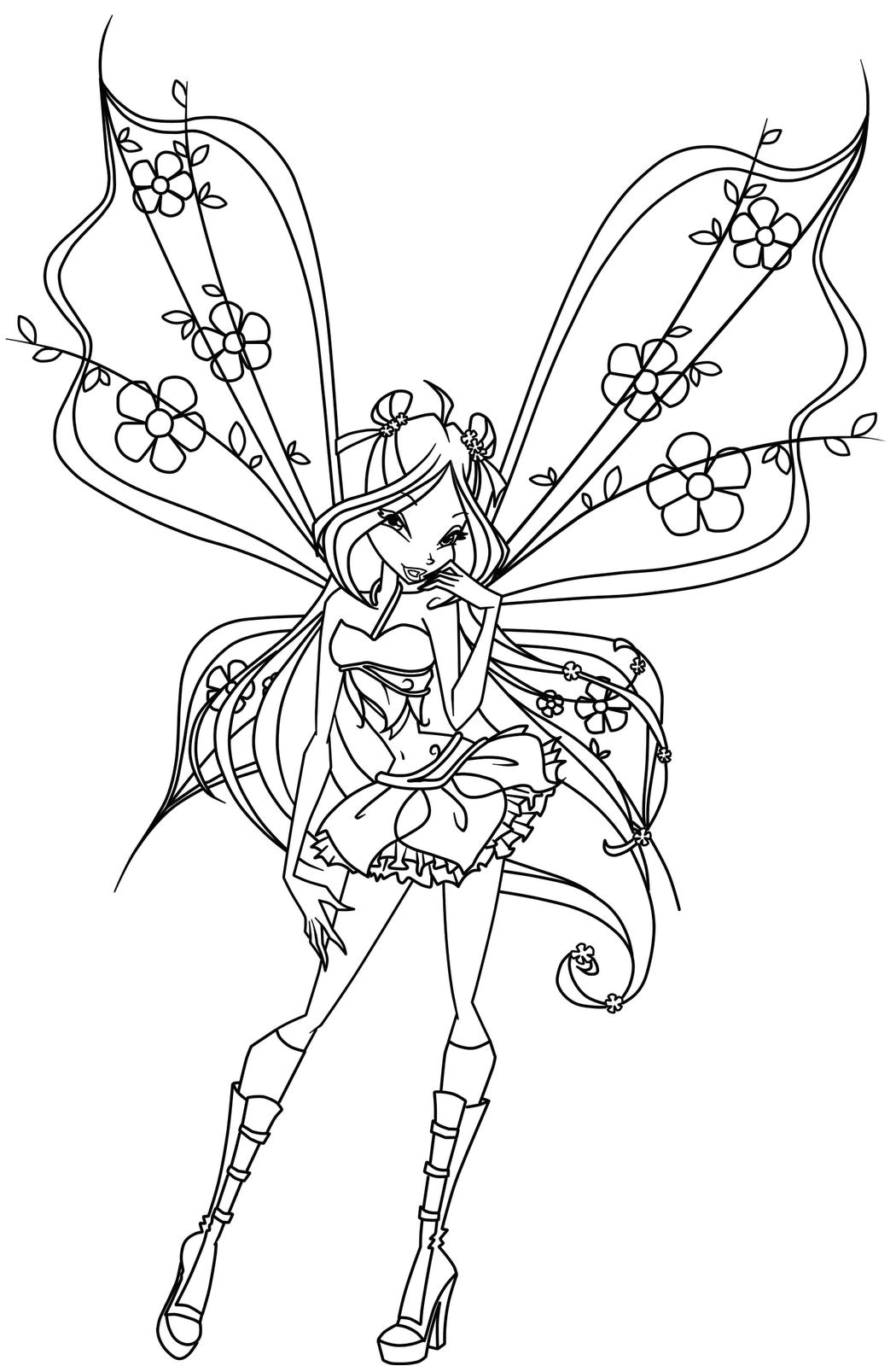 Coloriage Des Winx Enchantix A Imprimer Gratuit Nouveau Coloriage Des Winx Believix A Imprimer
