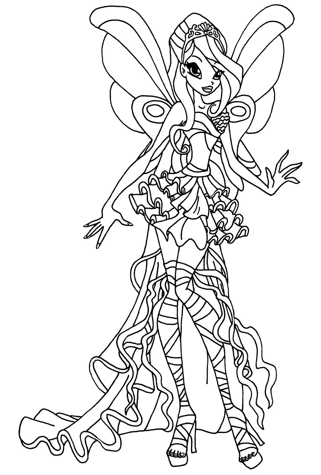 Coloriage Des Winx Sirenix Coloriage Winx Sirenix Tecna
