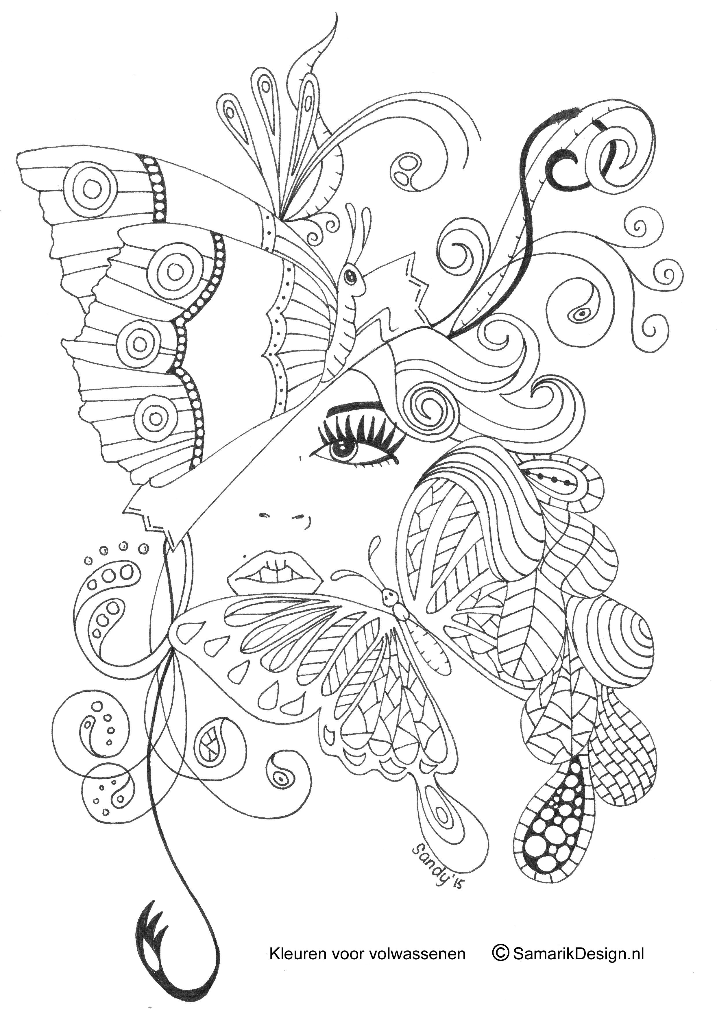 Coloriage Détente Adulte butterfly Papillon Mariposas Vlinders Wings Graceful Amazing