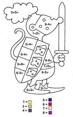 Coloriage Détente Ce2 Horse Maths Facts Colouring Page Calcul Pinterest