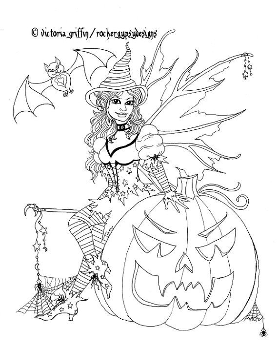 Coloriage Détente Cp Halloween Coloring Page Fairy Coloring Page Printable Coloring