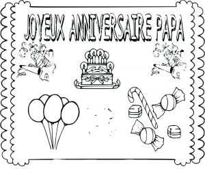 Coloriage Diplome Joyeux Anniversaire Papa Carte Anniversaire A Imprimer Adulte Coloriage Joyeux Papa Sur