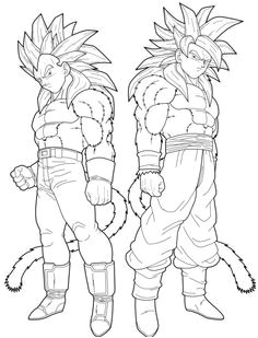Coloriage Dragon Ball Gt Sangoku Super Sayen 4 872 Best Dbz Images On Pinterest