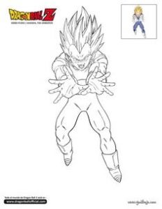 Coloriage Dragon Ball Z Gogeta Super Sayen 4 Dragon Ball Model Sheet 135 Position Pinterest