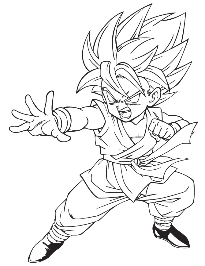 Coloriage Dragon Ball Z Sangohan Super Sayen 4 Dragon Ball Z Coloring Pages Ve A Az Coloring Pages