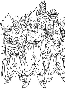 Coloriage Dragon Ball Za Imprimer Dragon Coloriages Pour Enfants