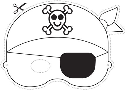 Coloriage épée Pirate Pirate Mask Found at