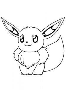 Coloriage Evoli Et Pikachu Coloriage Evoli