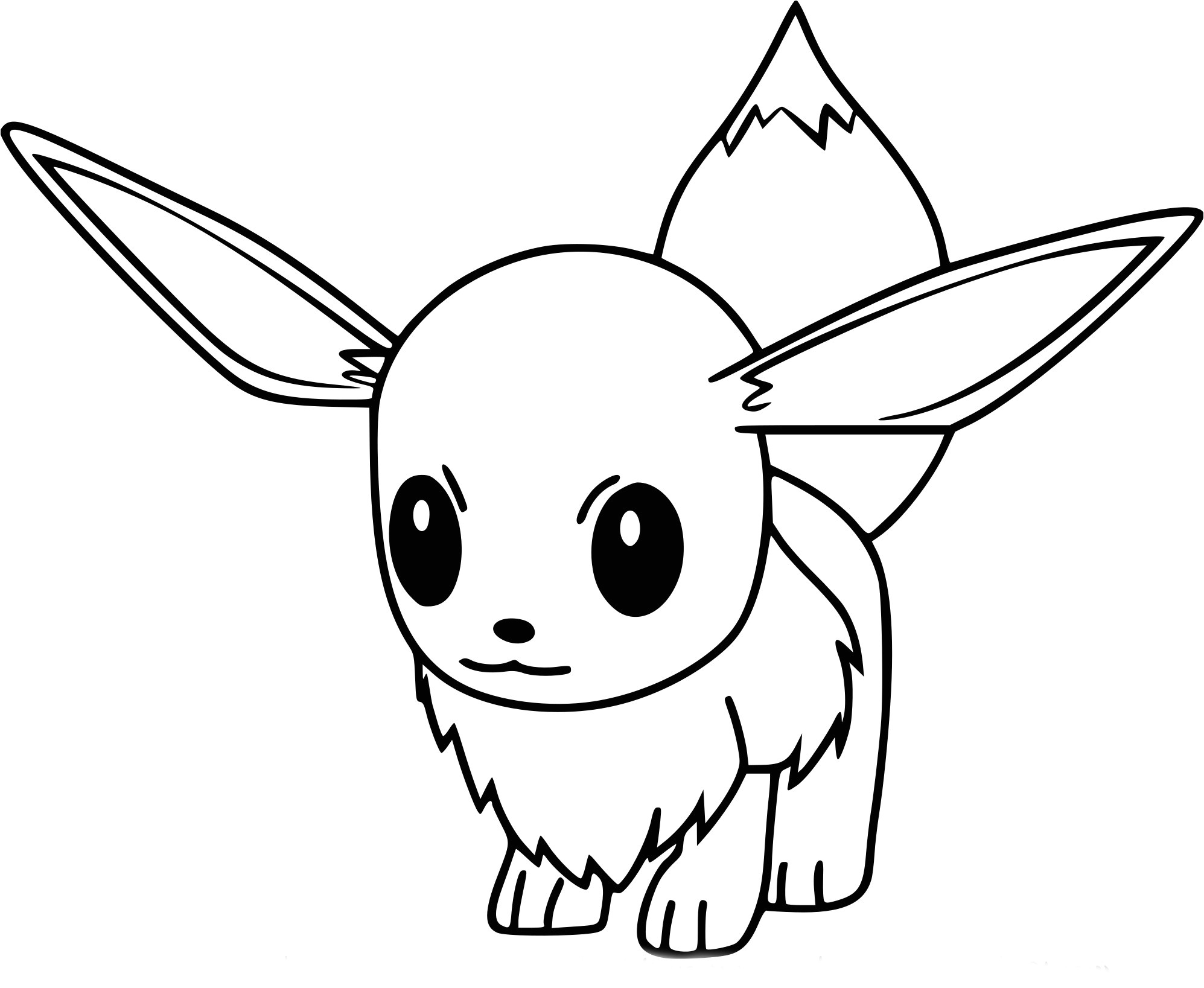 Coloriage Evoli Pokemon Coloriage Evoli Pokemon Go   Imprimer