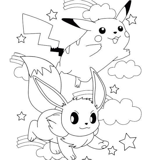 Coloriage Evoli Pokemon Pokemon Go 147 Jeux Vidéos – Coloriages   Imprimer