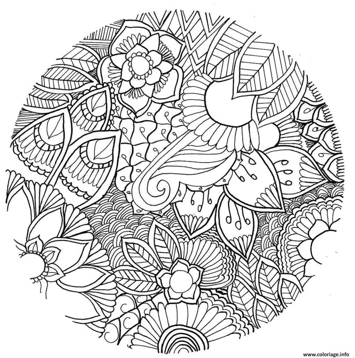 Coloriage Fleur Adulte à Imprimer Coloriage Mandala Les Beaux Dessins De Autres Imprimer Et Colorier