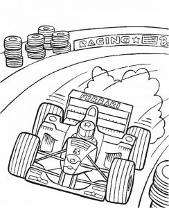 Coloriage formule 1 En Ligne Coloriage Motocyclette Les Beaux Dessins De Transport Imprimer