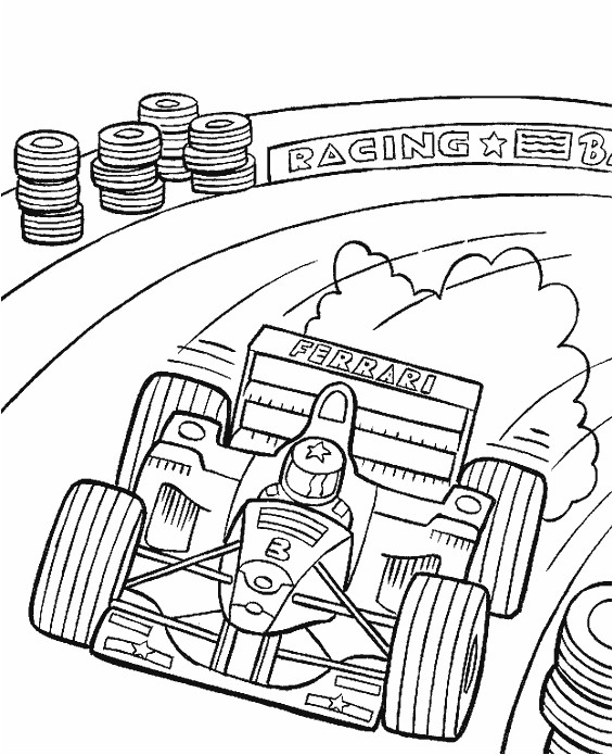 Coloriage formule 1 En Ligne Coloriage Motocyclette Les Beaux Dessins De Transport   Imprimer