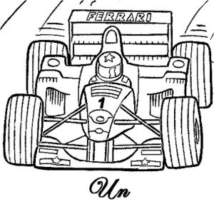 Coloriage formule 1 Ferrari Coloriage F1 En Ligne Gratuit Imprimer