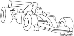 Coloriage formule 1 Ferrari Coloriage Pilote Et formule 1 Dessin