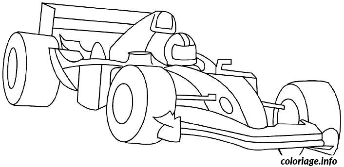 Coloriage formule 1 Ferrari Coloriage Pilote Et formule 1 Dessin