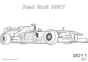 Coloriage formule 1 Lotus Coloriage Voiture De formule 1 Red Bull Rb7