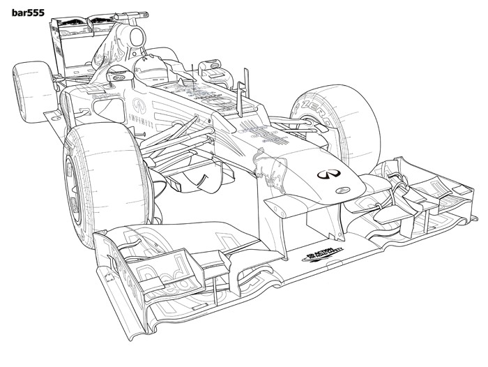 Coloriage formule 1 Red Bull formula 1 2012 formula 1 Technology and Art