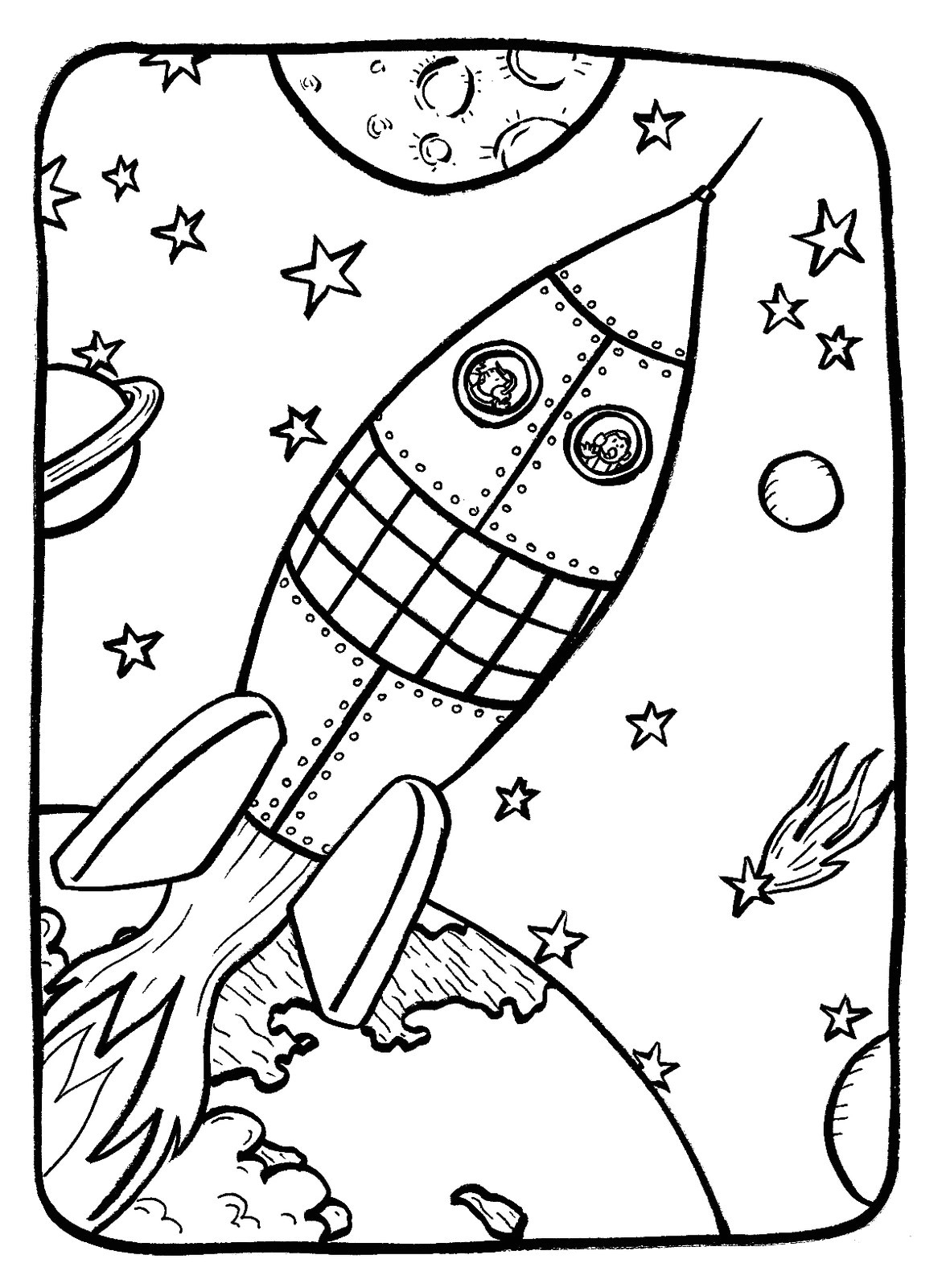 Coloriage Fusee à Imprimer Gratuit Marion De Castillon Juillet 2011