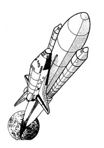 Coloriage Fusee Ariane Coloriage Fusee Decollage Sur Hugolescargot