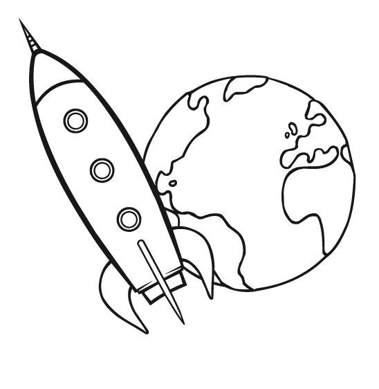 Coloriage Fusee Espace Fusée 12 Transport – Coloriages   Imprimer