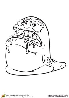 Coloriage Fusee Mario Coloriage D Un Petit Monstre De Placard   Trois Yeux