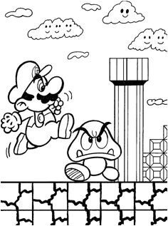 Coloriage Fusee Mario Coloriage De Deux Petits Enfants Sur La Plage Avec Un Requin Dans L
