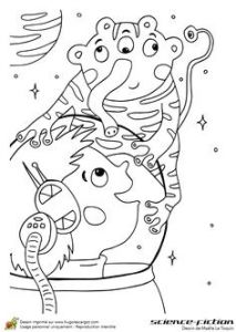 Coloriage Fusee Spatiale Coloriage Décollage De La Fusée