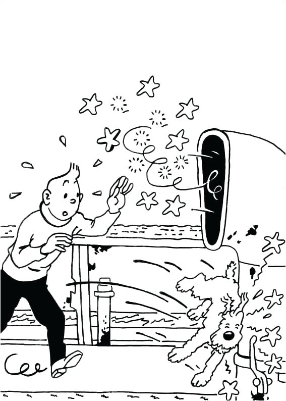 Coloriage Fusee Tintin Imprime Le Dessin A Colorier De Tintin Coloriage Tintin Coloriage