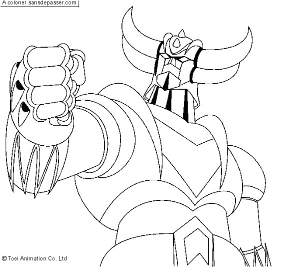 Coloriage Goldorak Colorier Goldorak 12 Super Héros – Coloriages   Imprimer