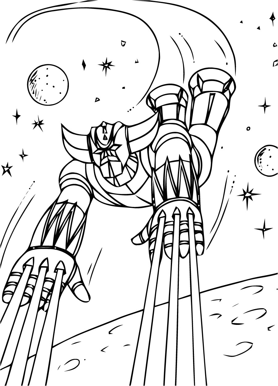 Coloriage Goldorak Colorier Goldorak 13 Super Héros – Coloriages   Imprimer