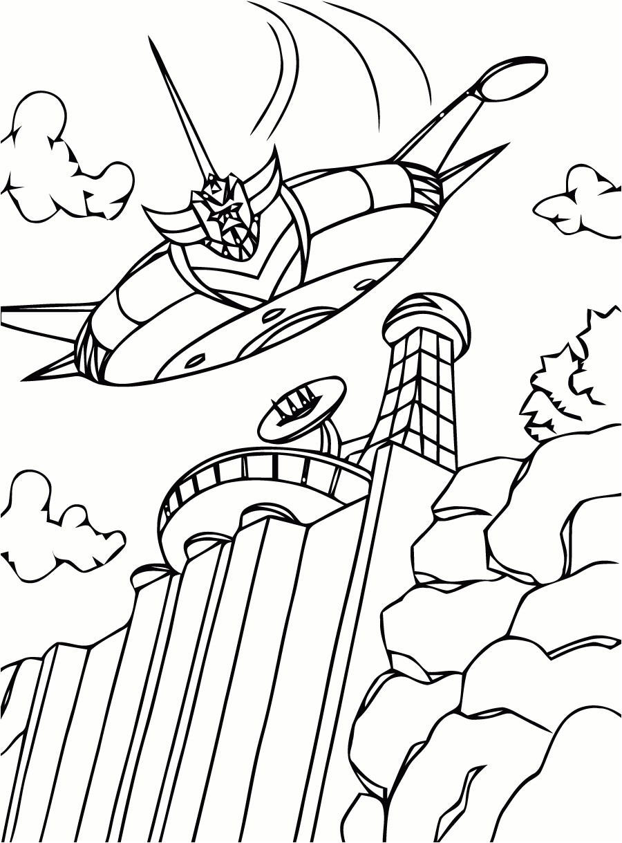 Coloriage Goldorak En Ligne Coloriage Goldorak Vaisseau Coloriageaimprimerwnload