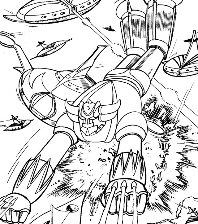 Coloriage Goldorak Gratuit Dessin De Coloriage Goldorak   Imprimer Cp