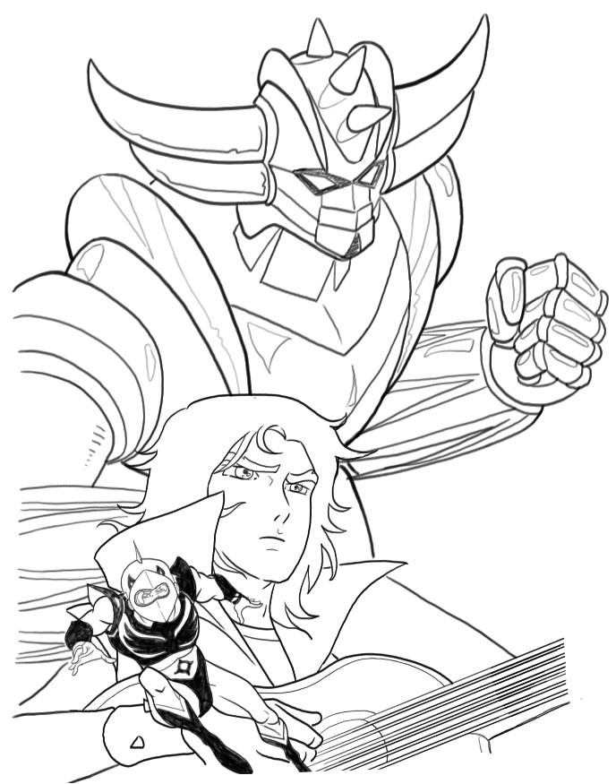 Coloriage Goldorak Gratuit Dessin De Coloriage Goldorak   Imprimer Cp