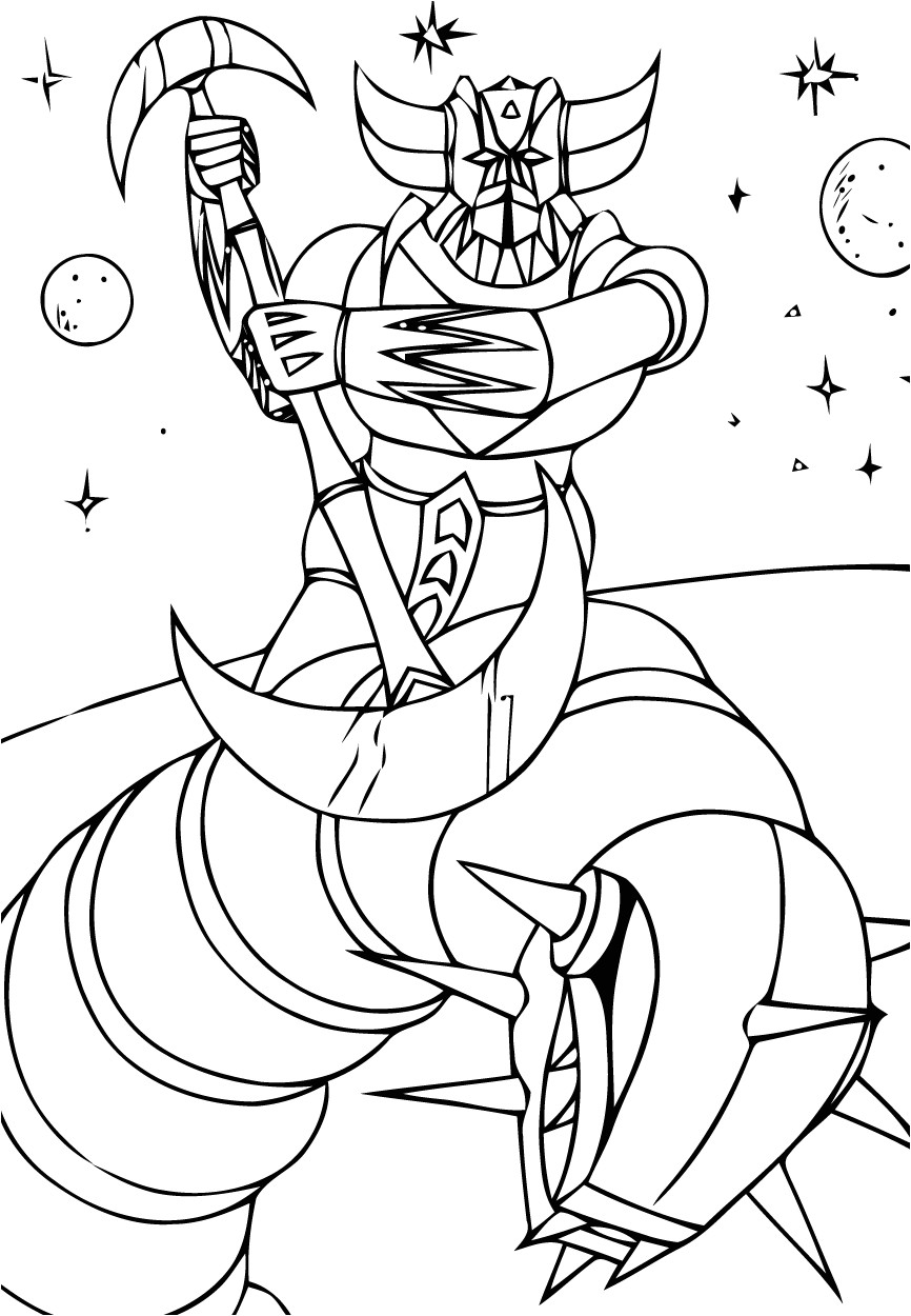 Coloriage Goldorak Gratuit Goldorak 8 Super Héros – Coloriages   Imprimer