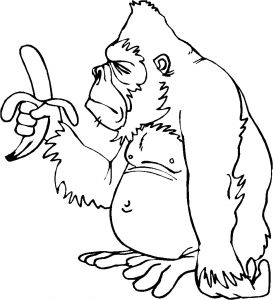 Coloriage Gorille A Imprimer Gorille 49 Animaux – Coloriages   Imprimer