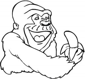 Coloriage Gorille A Imprimer Gratuit Coloriage Gorille Coloriage Gorille Banane   Imprimer Nouveau