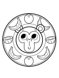 Coloriage Gorille Mandala Coloriage Singe Sur Hugolescargot