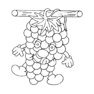 Coloriage Grappe De Raisin Coloriage Grappe De Raisins A Imprimer Gratuit