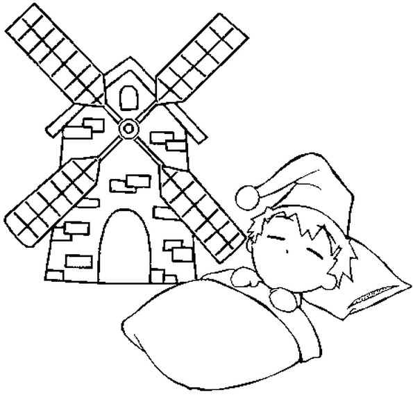 Coloriage Gratuit à Imprimer Chandeleur Coloriage Meunier Tu Dors En Ligne Gratuit   Imprimer